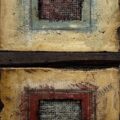 Wall Segments 2023 - No.1 | 32” x 16” x 2” | mixed mediums with assemblage on polystyrene