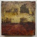 Distressed Surfaces No. 4 | mixed mediums on cradled panel | 10.5” x 10.5” x 2” | 2024