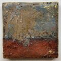 Distressed Surfaces No. 6 | cement, plaster, wire mesh, acrylic mediums, sand, latex paint, pencil, roofing tar, and polyurethane on cradled panel | 10.5” x 10.5” x 2” | 2024